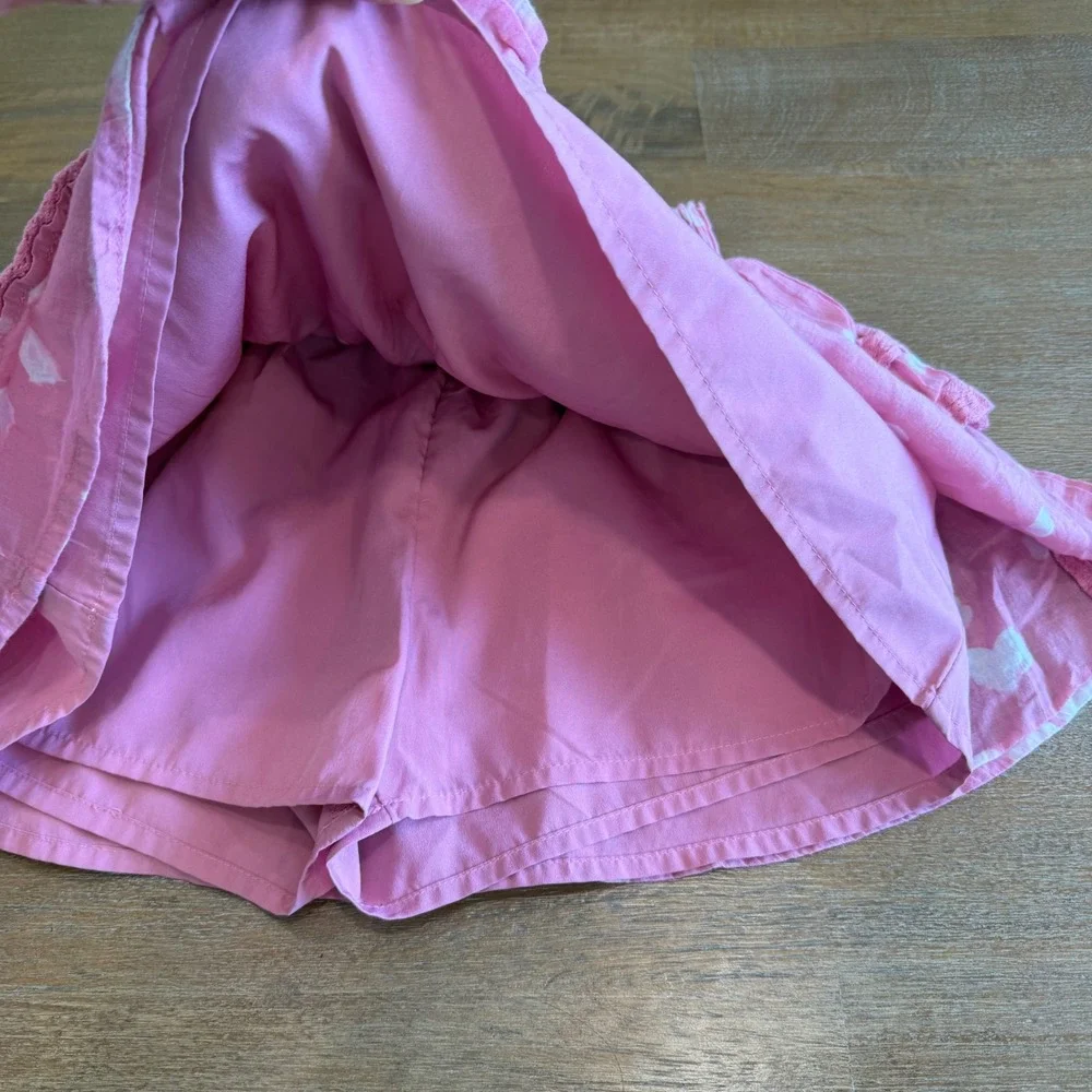 Abercrombie Kids Girls Pink Floral 2 Piece Set Skirt Top Size 9/10 Matching